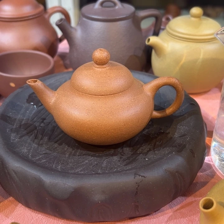 茶宠紫砂五彩段小梨子120cc