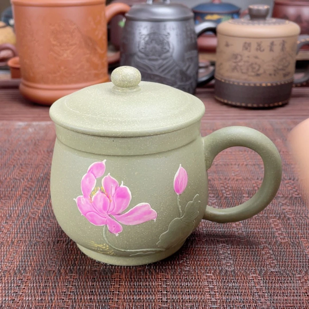 【闪购商品】茶杯紫砂宜兴原矿紫砂盖杯