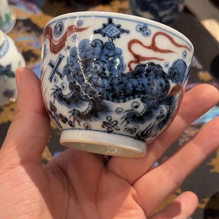 元青拙手仿元青花釉里红