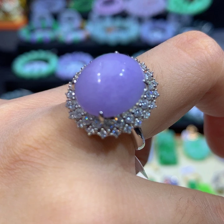 翡翠银S925镶嵌颈饰翡翠