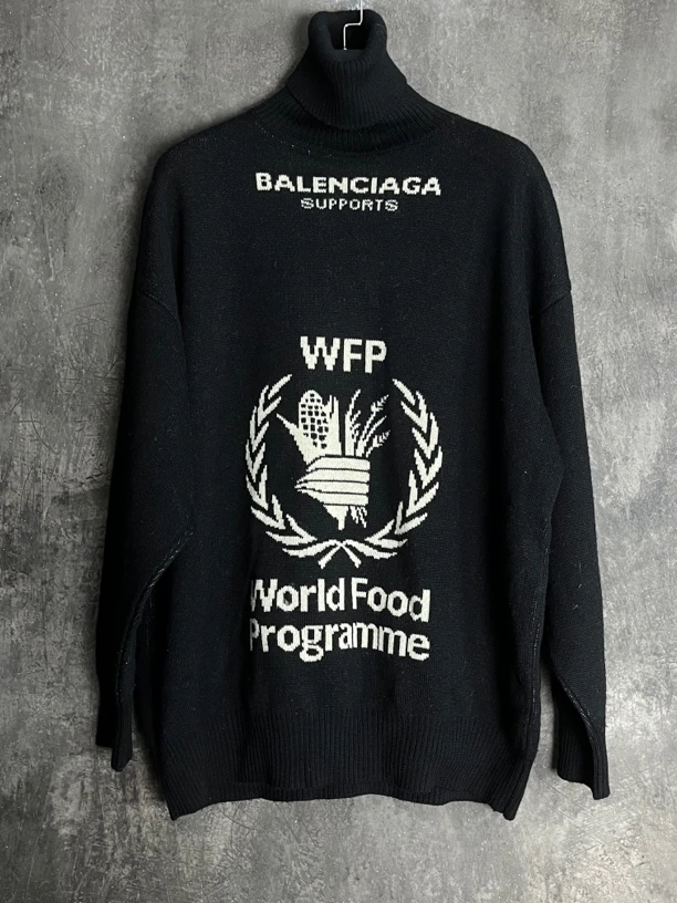 全新未使用 Balenciaga/巴黎世家 S码*1/WFP高领羊毛毛衣/01590