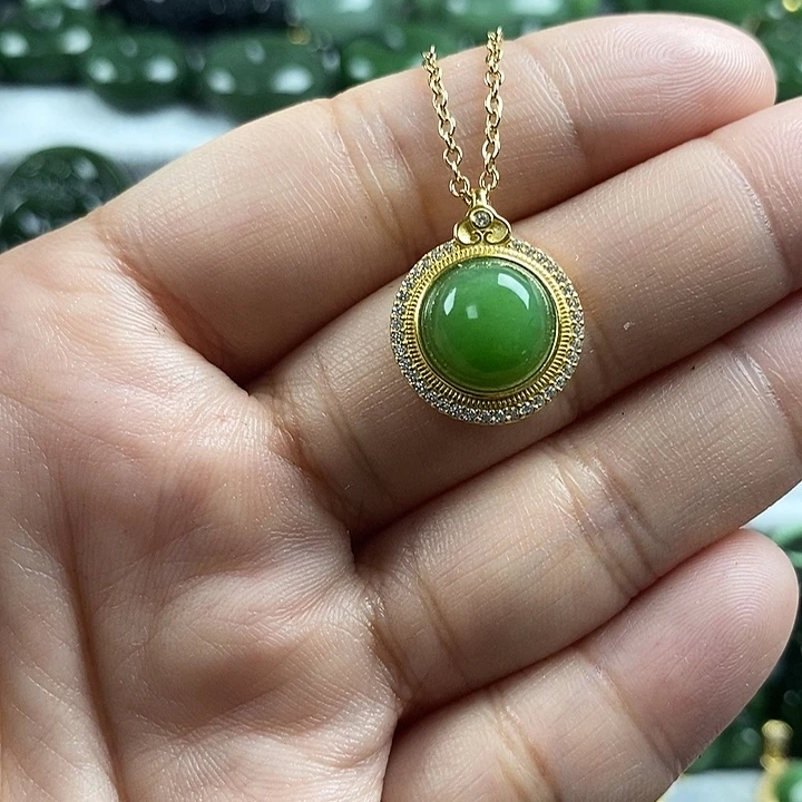 和田玉（碧玉）未镶嵌项链