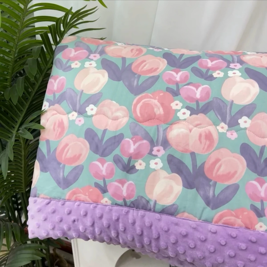 单人纯棉豆豆绒豆豆被(4斤左右)可机洗