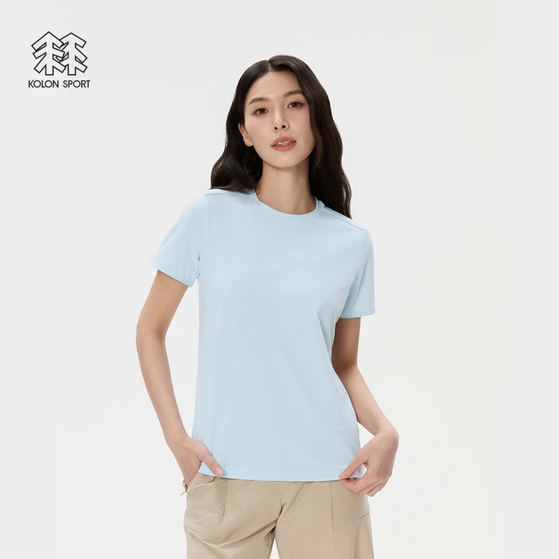 KOLON SPORT可隆夏女士SECO短袖吸湿速干T恤防晒UPF50+抗菌上衣