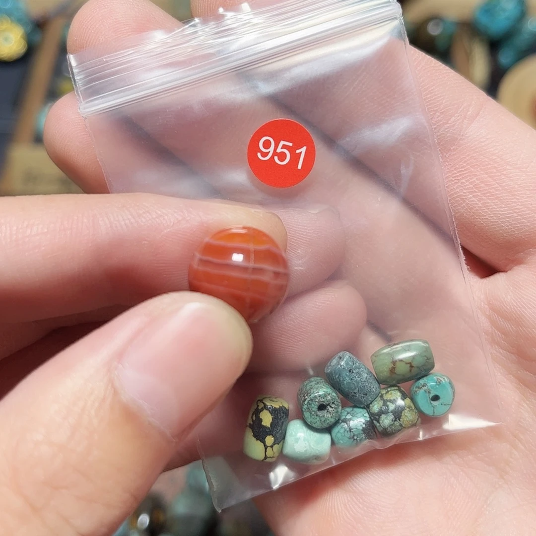 胖***参玛瑙/玉髓未镶嵌圆珠桶珠老型手串！！