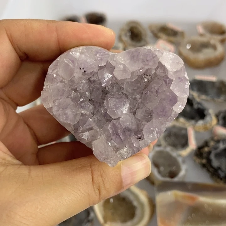 紫晶珠宝半成品未镶嵌