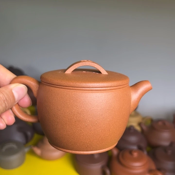 紫砂茶壶五彩汉瓦200cc