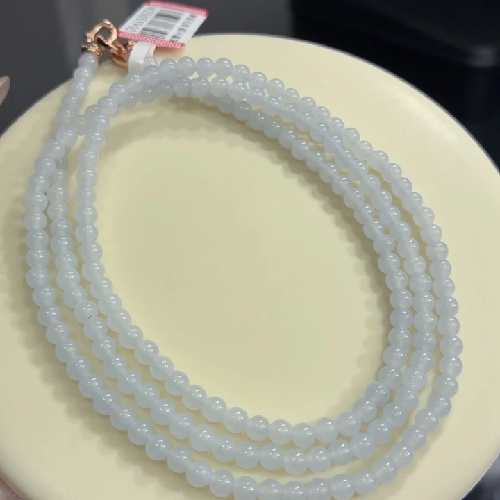 未镶嵌手链翡翠白月光小米珠卡4