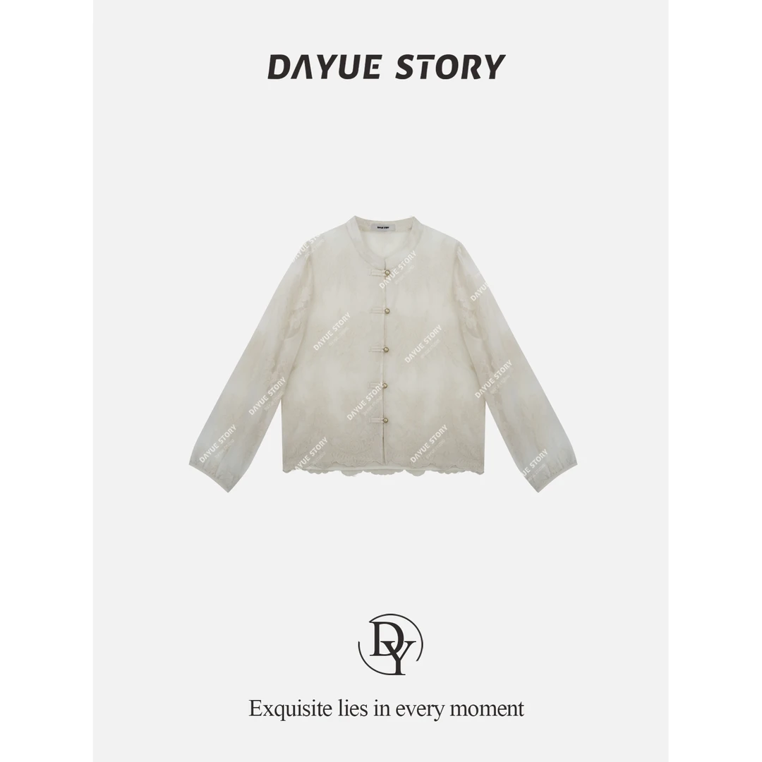 DAYUE【梦里花】白月光绣花新中式衬衫~又仙又气质！设计师重工小衫