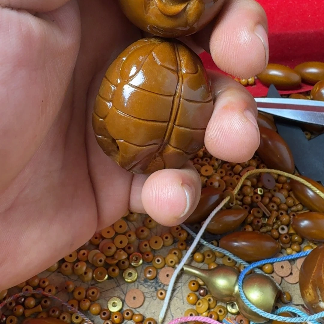 一***诺把件橄榄核大富贵