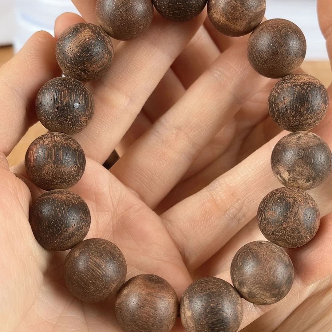 降真香手串/手链1.5白棋楠莺歌绿棋楠结晶精品