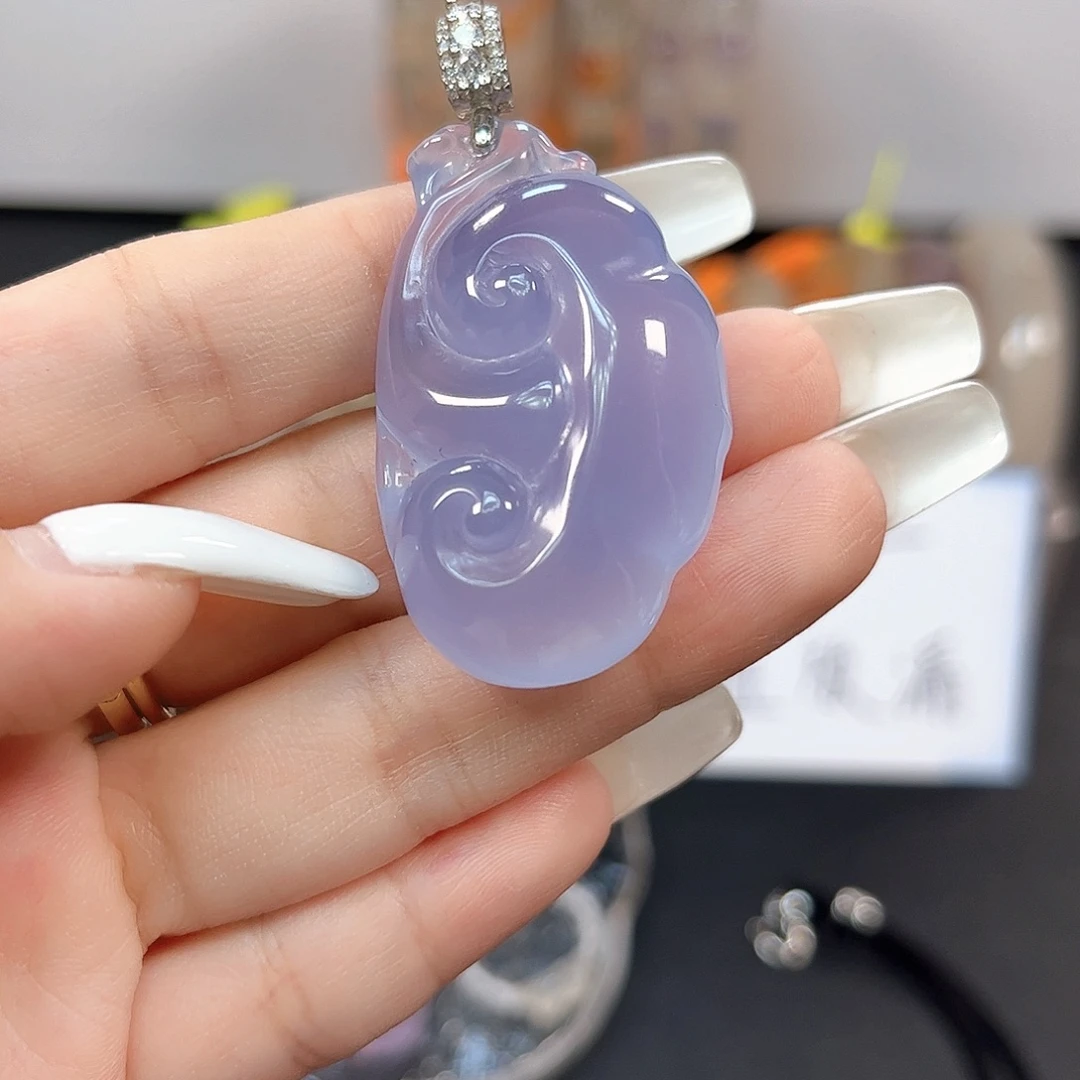 玛瑙/玉髓银S925镶嵌颈饰
