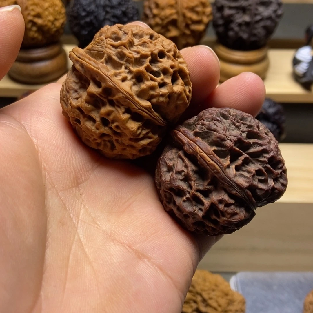 吊坠文玩核桃乾坤铁狮子