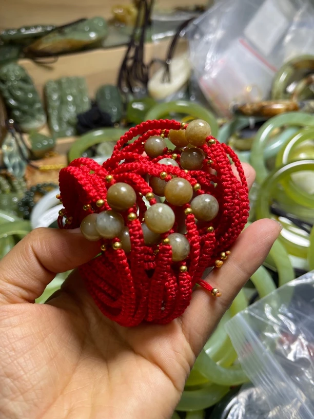 和田玉手绳一个多样性发货