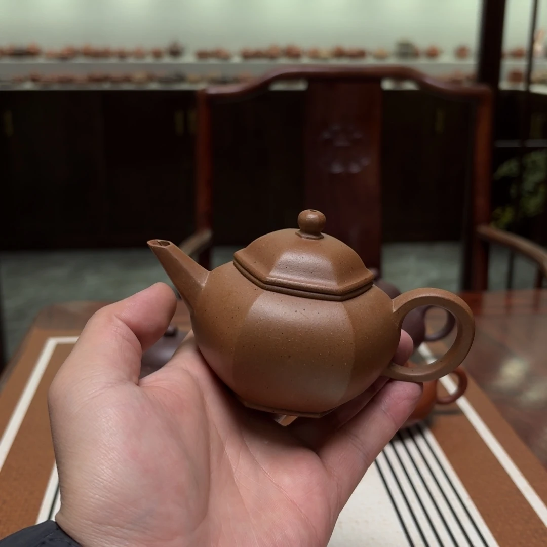 钡***勒紫砂茶壶贝勒六方水平