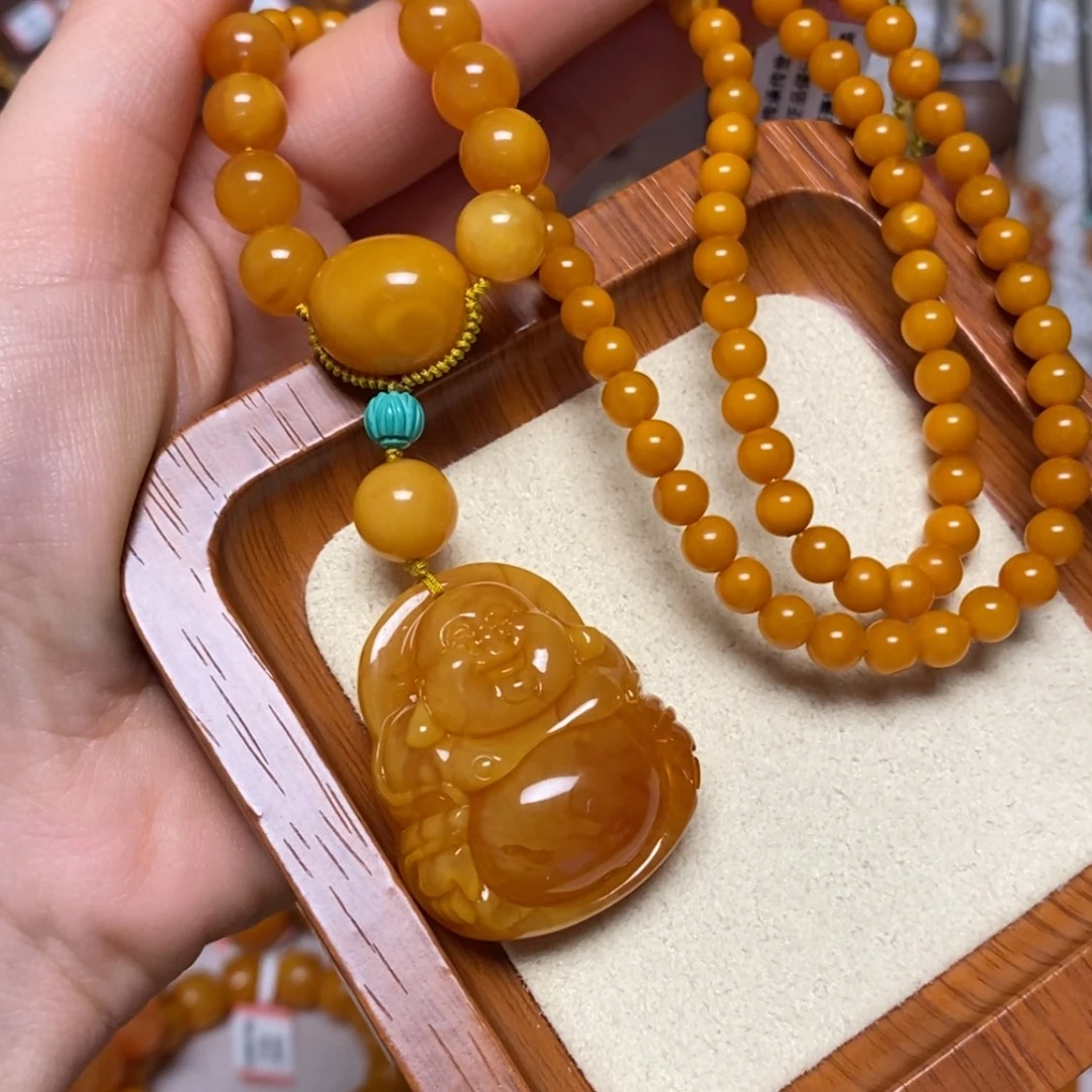 【闪购商品】蜜蜡颈饰未镶嵌项链