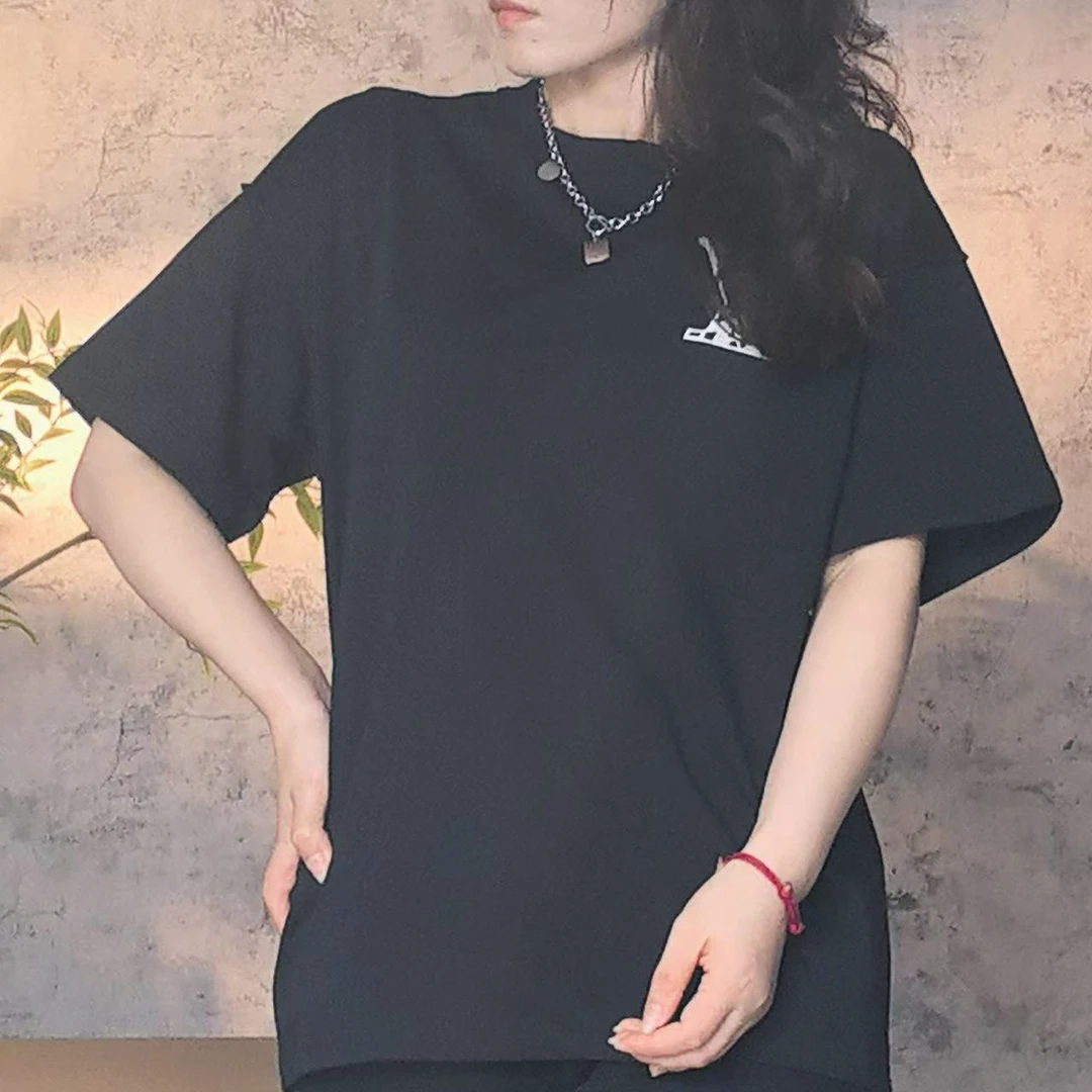 【林百万专属】短袖棉T夏季休闲百搭圆领男女同款S0020