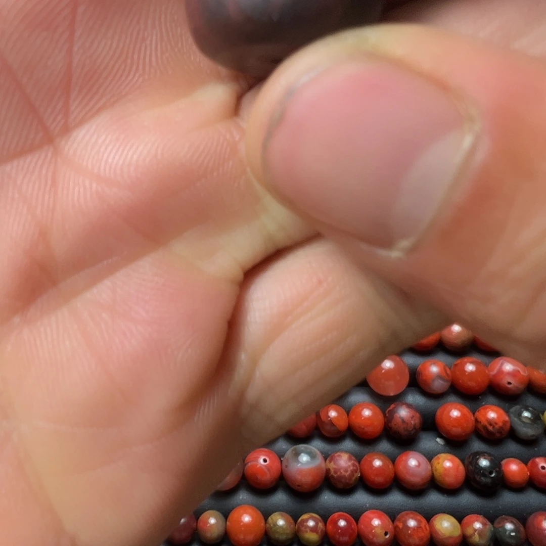 小***红南红玛瑙未镶嵌珠宝半成品