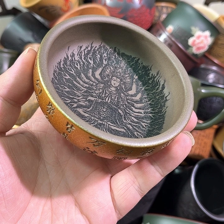 茶杯紫砂全手工紫砂主人杯