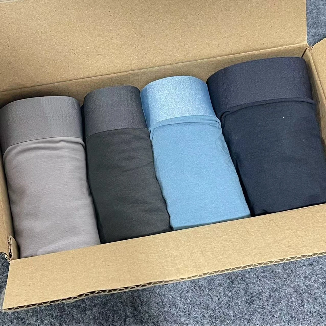 NK2411亲肤男士内裤透气高支100支纯色棉内裤不挑款男内裤