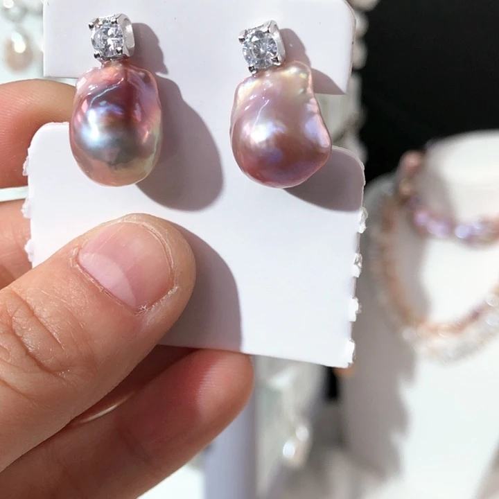 淡水珍珠项链银S925镶嵌小**?