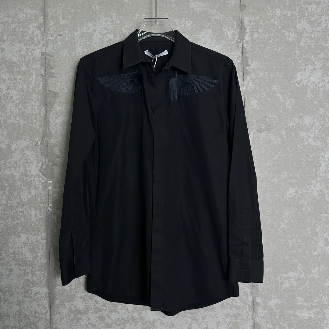 未使用 Givenchy/纪梵希 39*1/纪梵希飞翼刺绣长袖衬衫/11437/JP