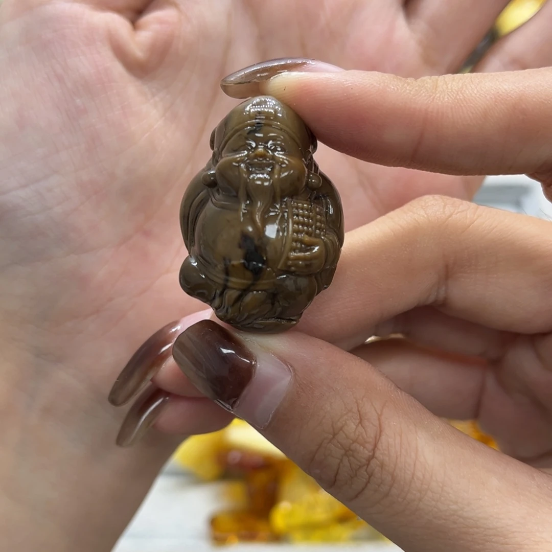 琥珀未镶嵌裸石天然琥珀根珀