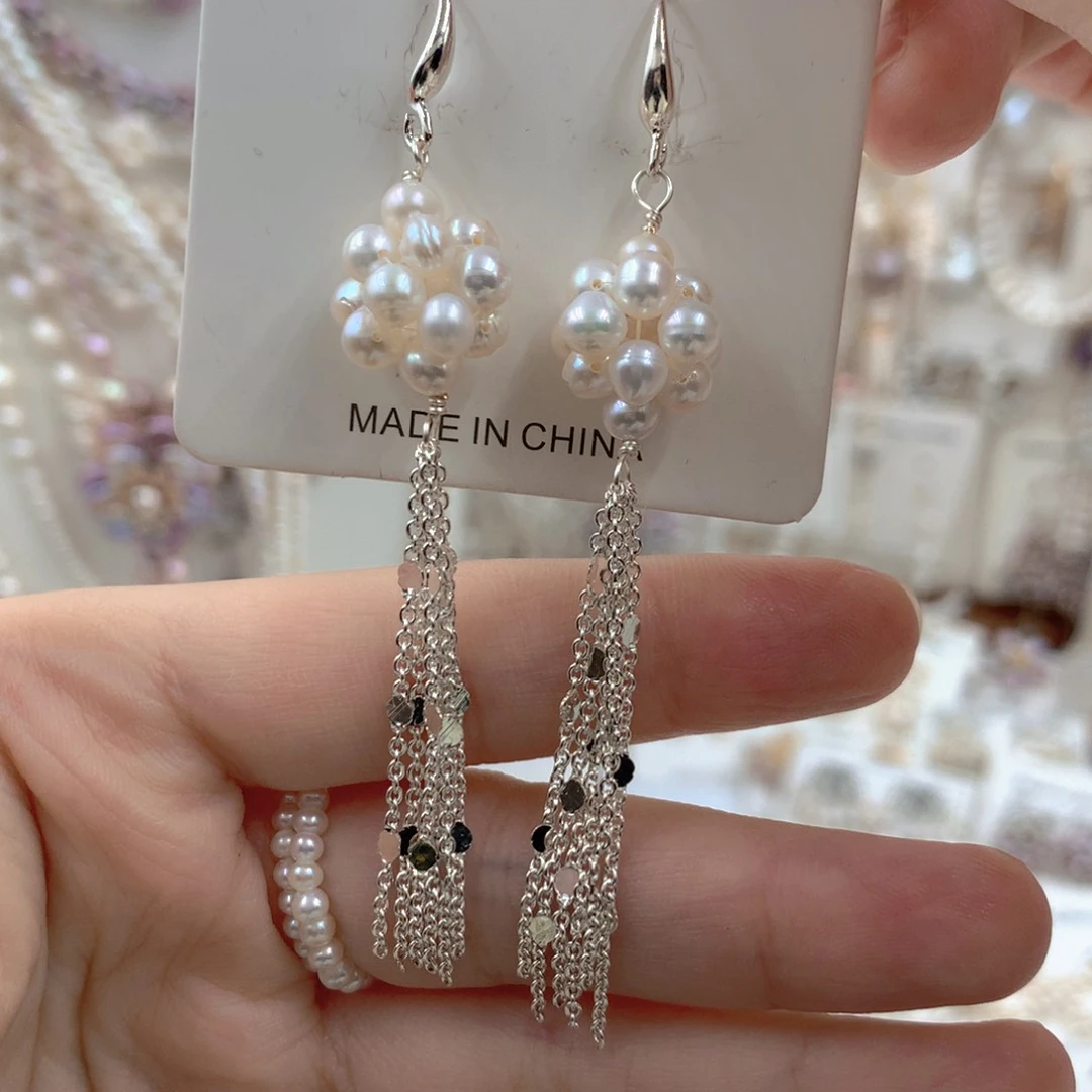 颈饰合金淡水珍珠