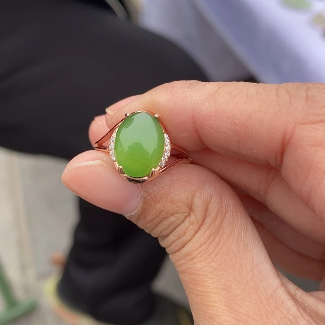 和田玉戒指未镶嵌11