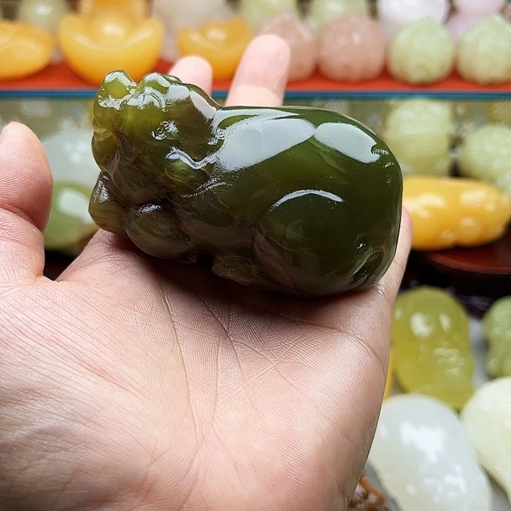 茂***~石材貔貅手把摆件