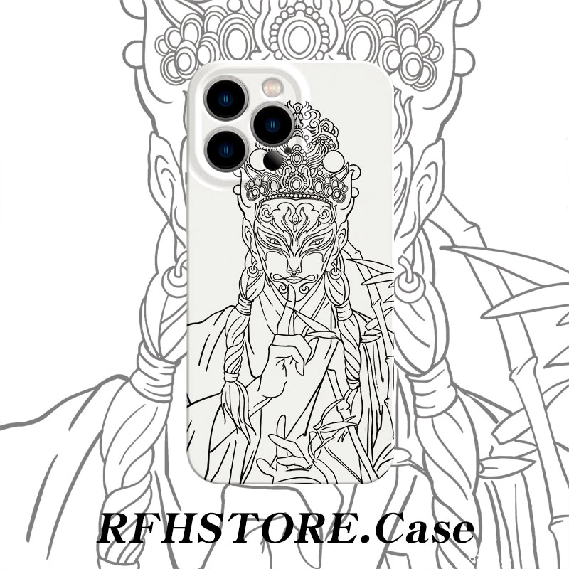 闪度侠白鹤童子适用iPhone16/15promax菲林手机壳华为vivoppo小米