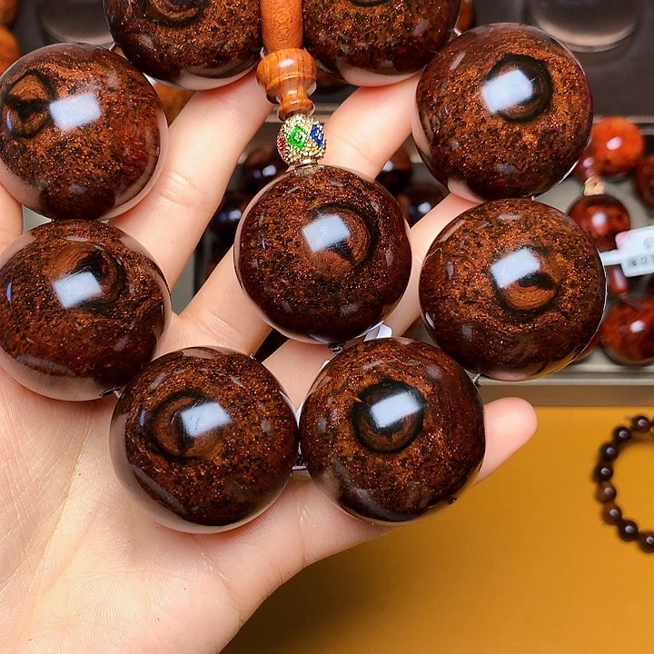 花梨木类手串/手链黄花梨风化料老挝花梨土埋料3.5