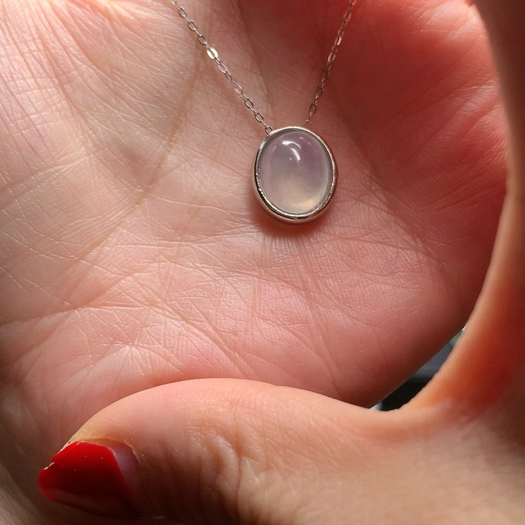 翡翠颈饰银S925镶嵌111111