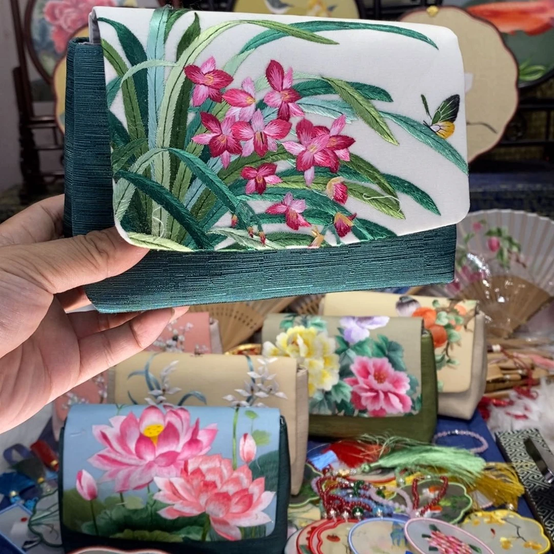 刺绣蜜*罐手工刺绣包