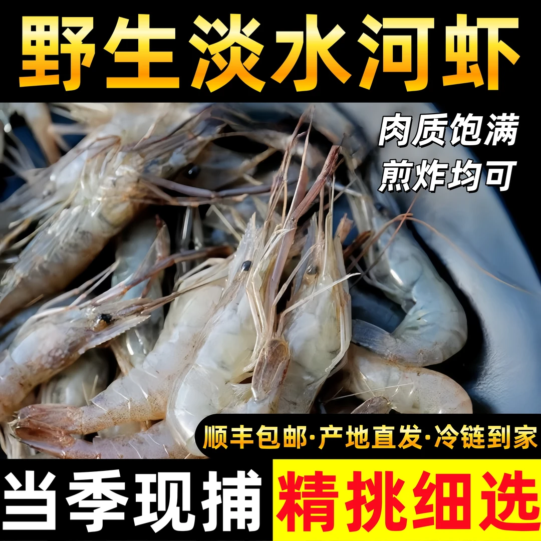 【顺丰包邮】淡水小河虾鲜活冷冻整箱批发醉虾海虾青虾湖虾小白虾