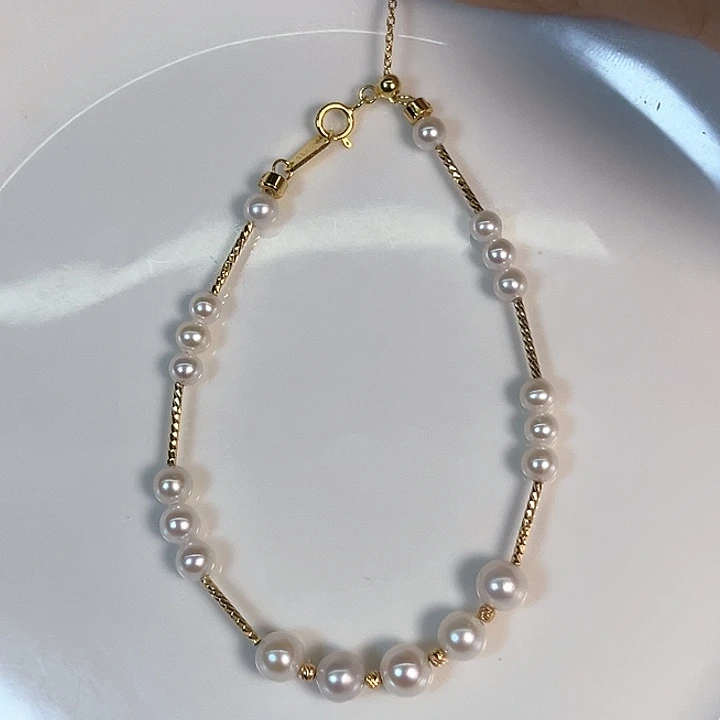 淡水珍珠银S925镶嵌颈饰