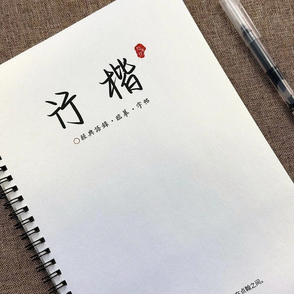 行楷手写体漂亮字体人民日报励志语录古诗文硬笔字帖大学生