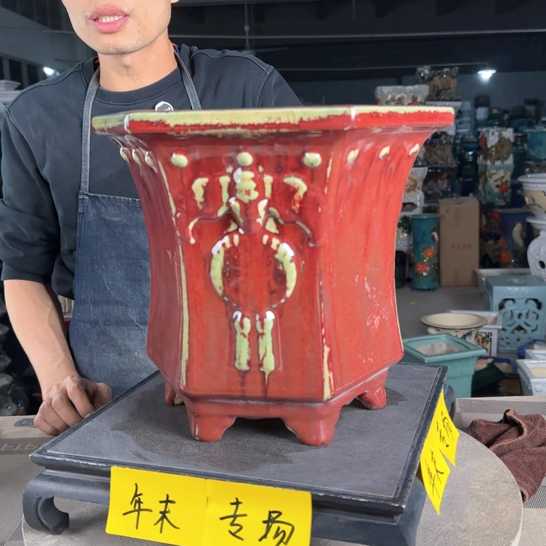 一风堂石湾花盆。微瑕