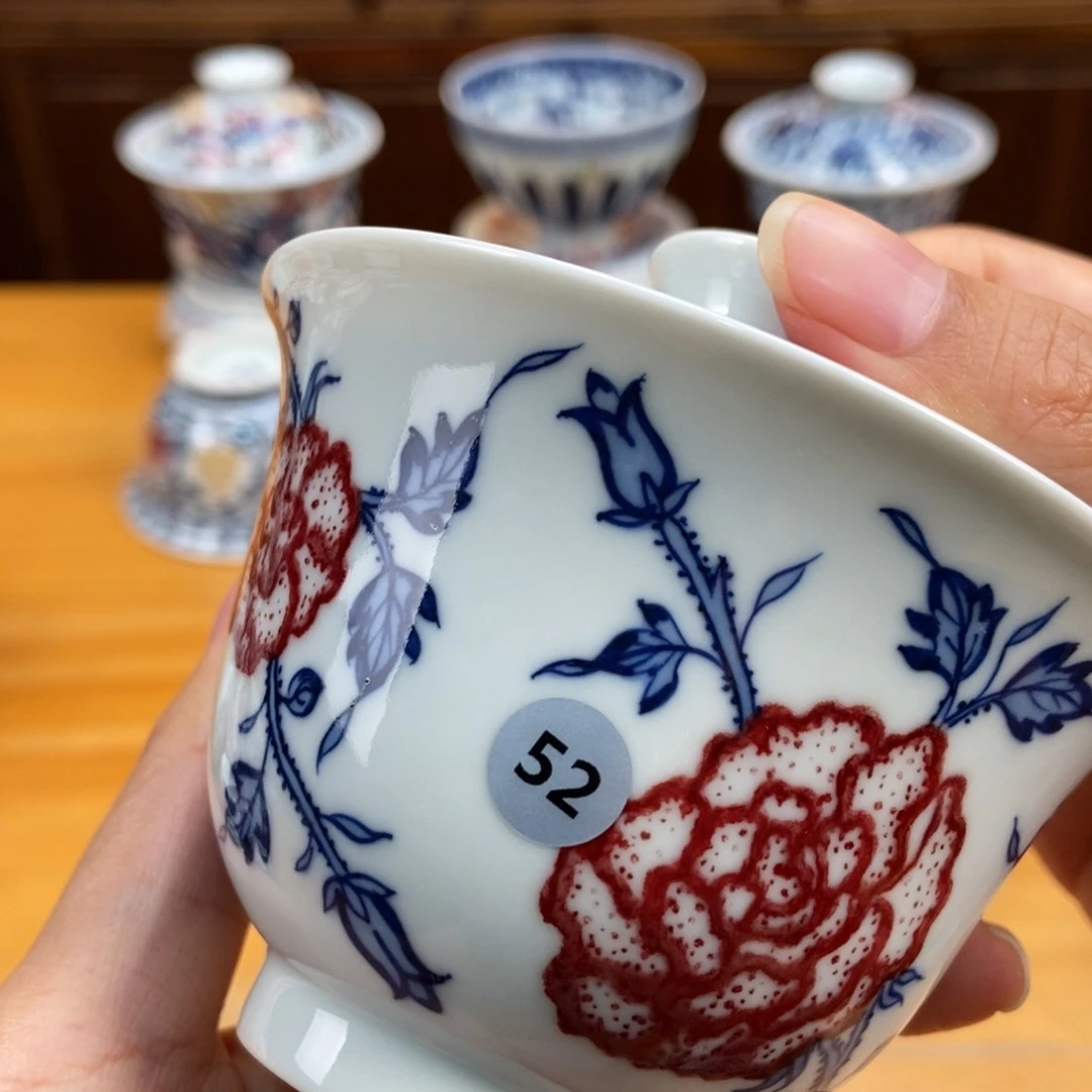 手绘现代茶具非古董