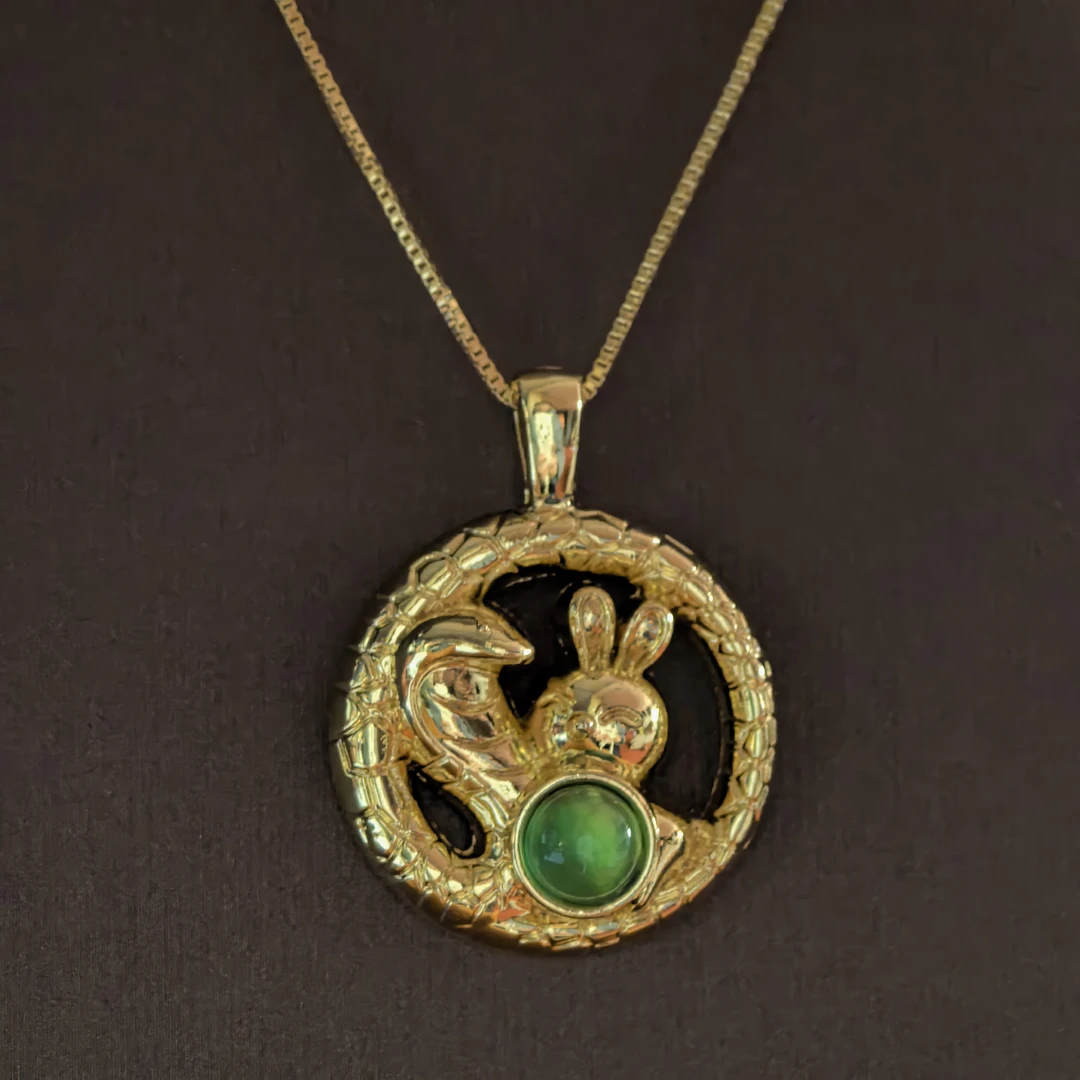 主播宠粉补贴  新款中式古风生肖盘兔福气吊坠B26