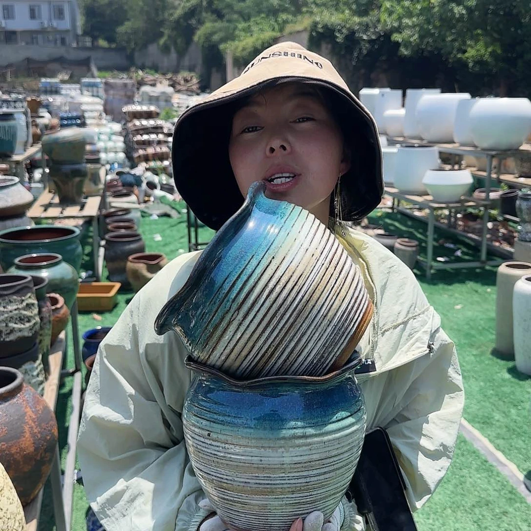 紫砂花盆王嫂花盆直播0618-555高19口19