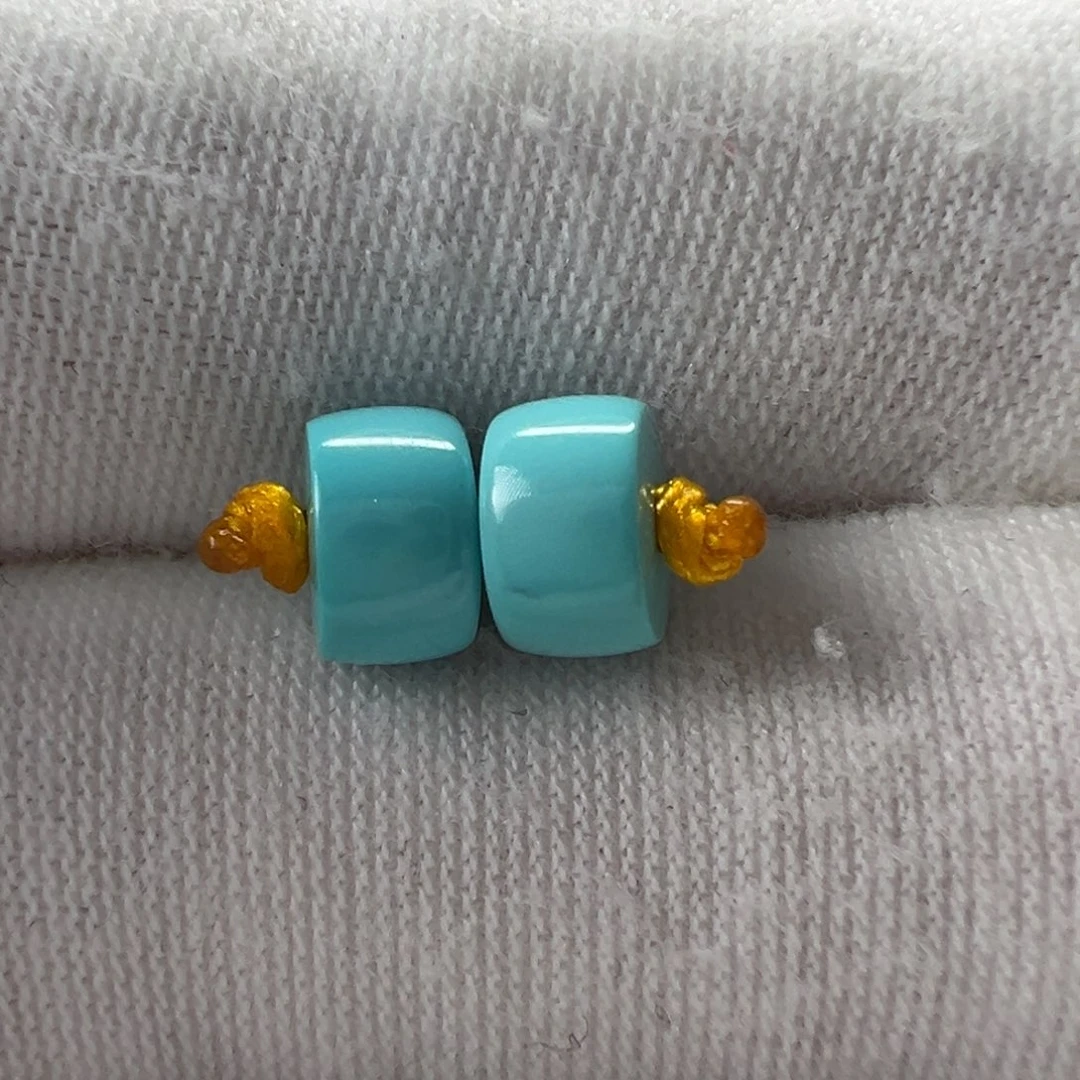 未镶嵌绿松石直切珠6.4x4mm