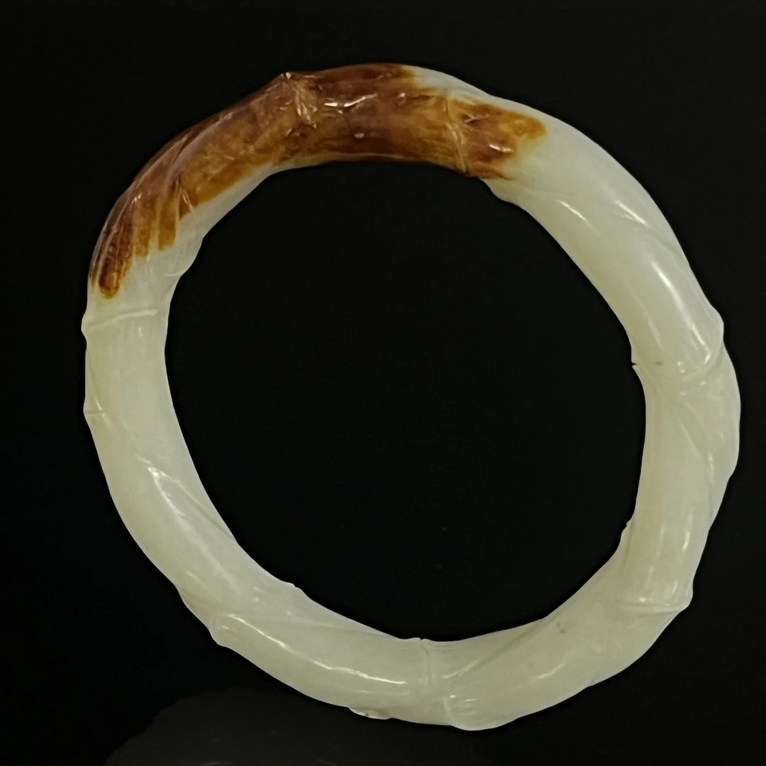 20世纪和田玉竹节纹手镯/HY538057/金玉良缘/槐荫山房