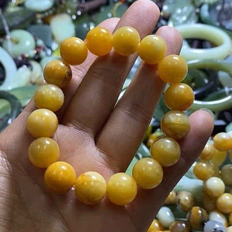 岫玉手链未镶嵌一个