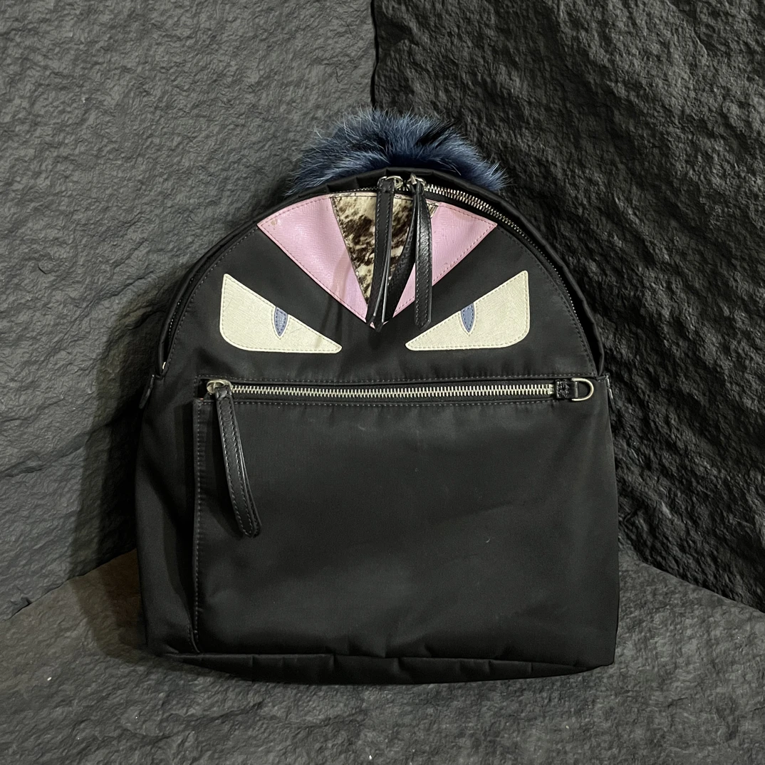 95新 FENDI/芬迪 Fendi 芬迪 小怪兽 双肩包 书包