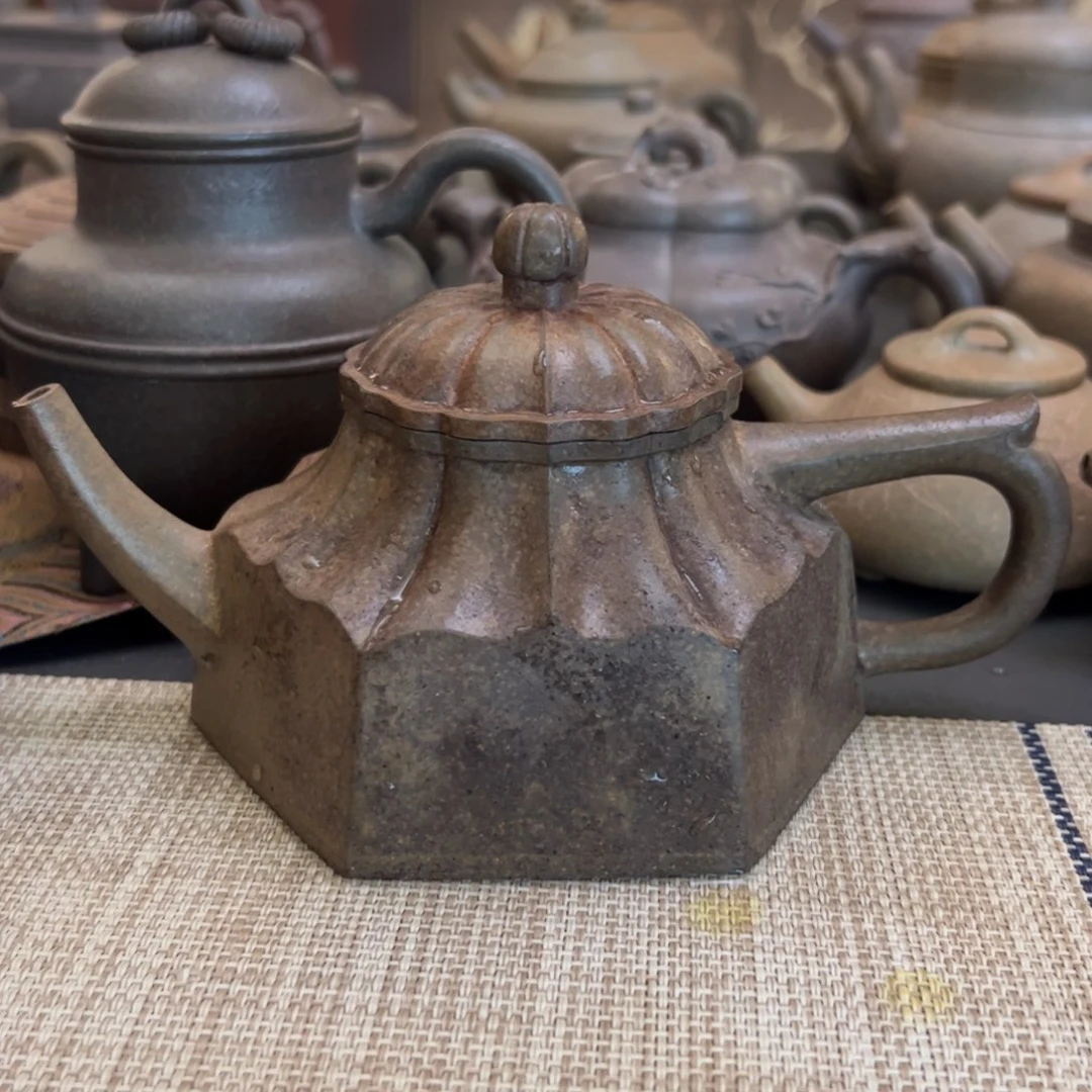 *****茶壶紫砂六方水仙壶