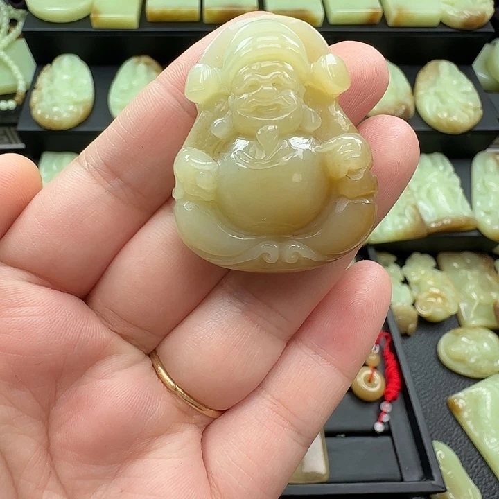 和田玉未镶嵌挂件