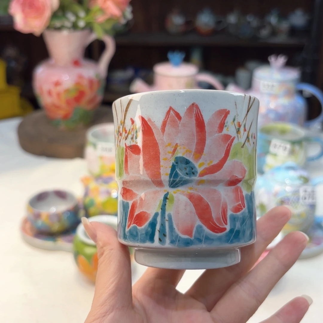 景德镇手绘高温釉下彩陶瓷茶具