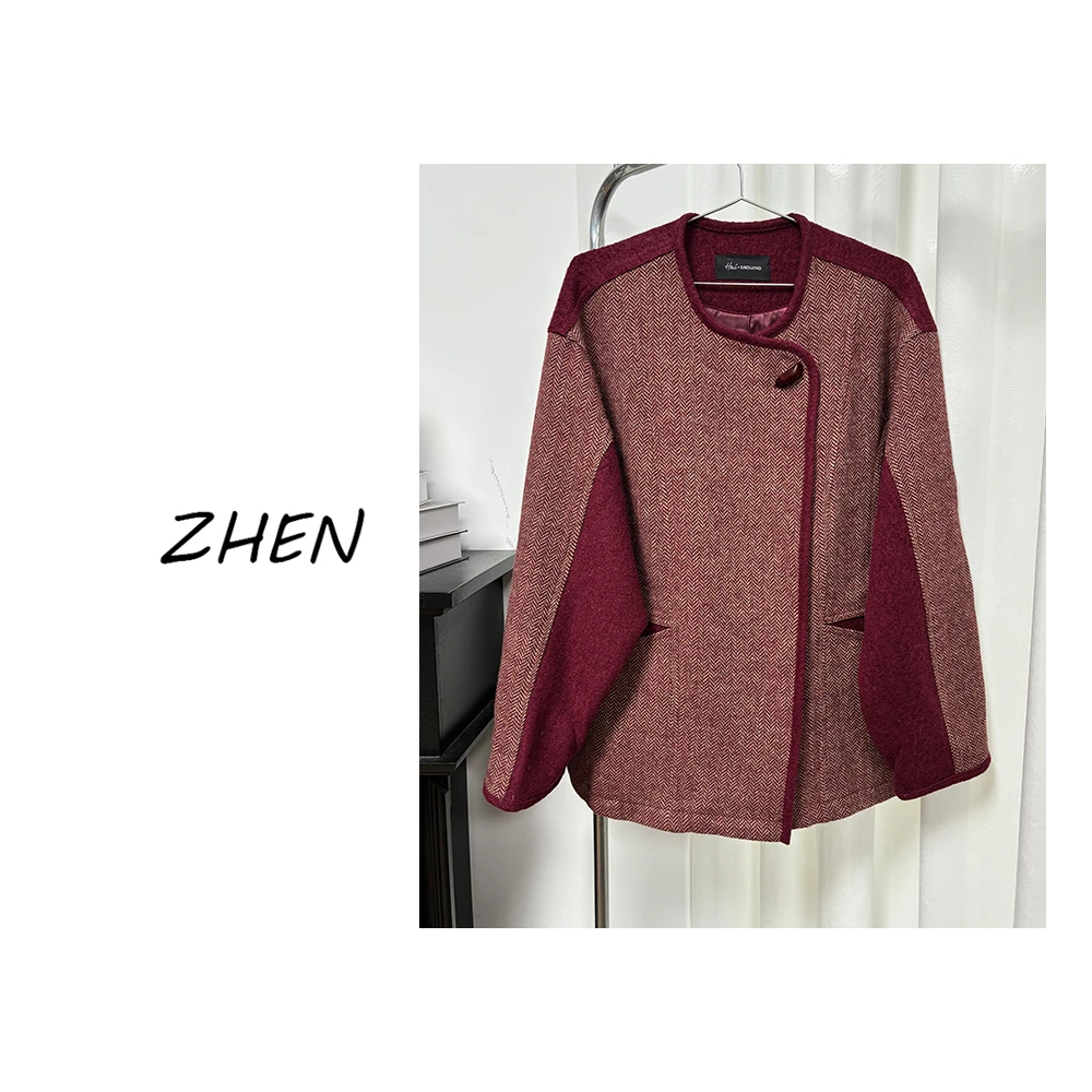 【ZHEN】K0962 2025新款气质 休闲外套职场风小众设计师款
