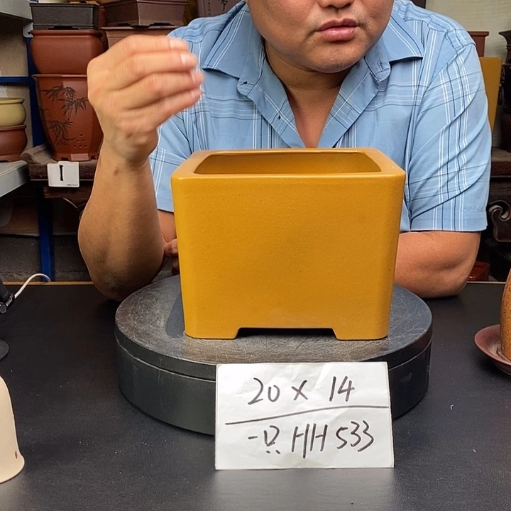 紫砂花盆货号一只HH533